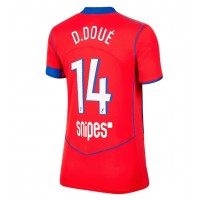 Paris Saint-Germain Desire Doue #14 Tretí Ženy futbalový dres 2025-26 Krátky Rukáv